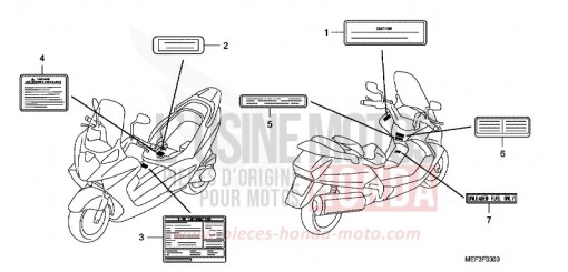CAUTION LABEL (FJS400D8) FJS400D8 de 2008